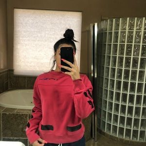 OFF-WHITE red diagonal sweater ❤️ 100% AUTHENTIC!